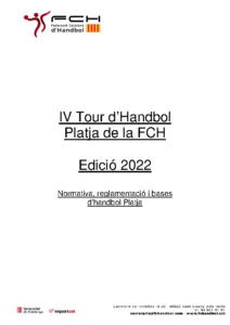 IV Tour d’Handbol Platja de la FCH_Edició 2022