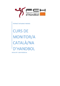 INFORMACIÓ CURS DE MONITOR/A CATALÀ D’HANDBOL