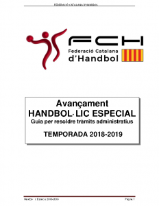 HANDBOL·LIC-ESPECIAL-2018-2019-v.1-guia-per-resoldre-tràmits-administratius